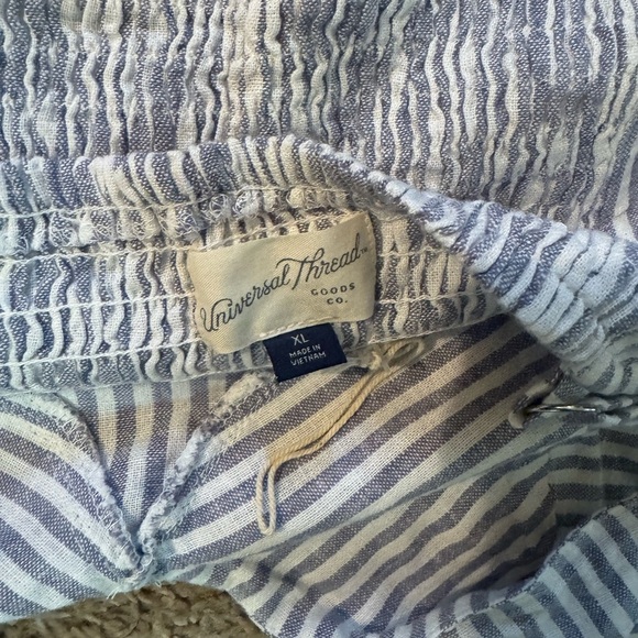 Never Worn! Nautical Blue and White Striped Crop Top - Picture 3 of 3